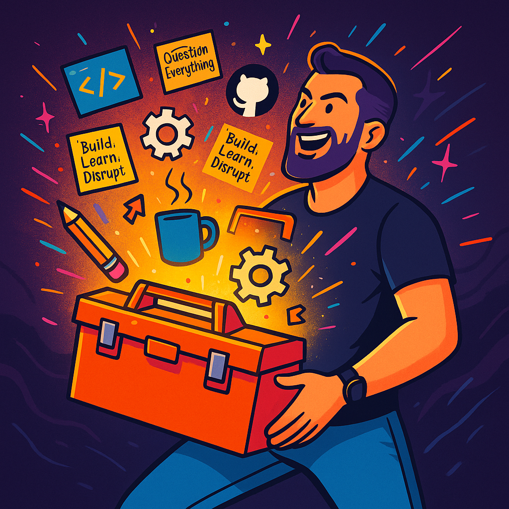 A dev with a toolbox.