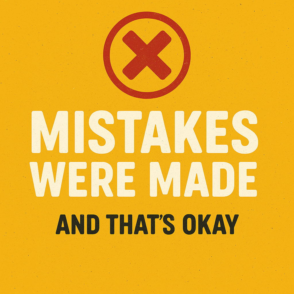Mistakes Were Made, And That’s Okay
