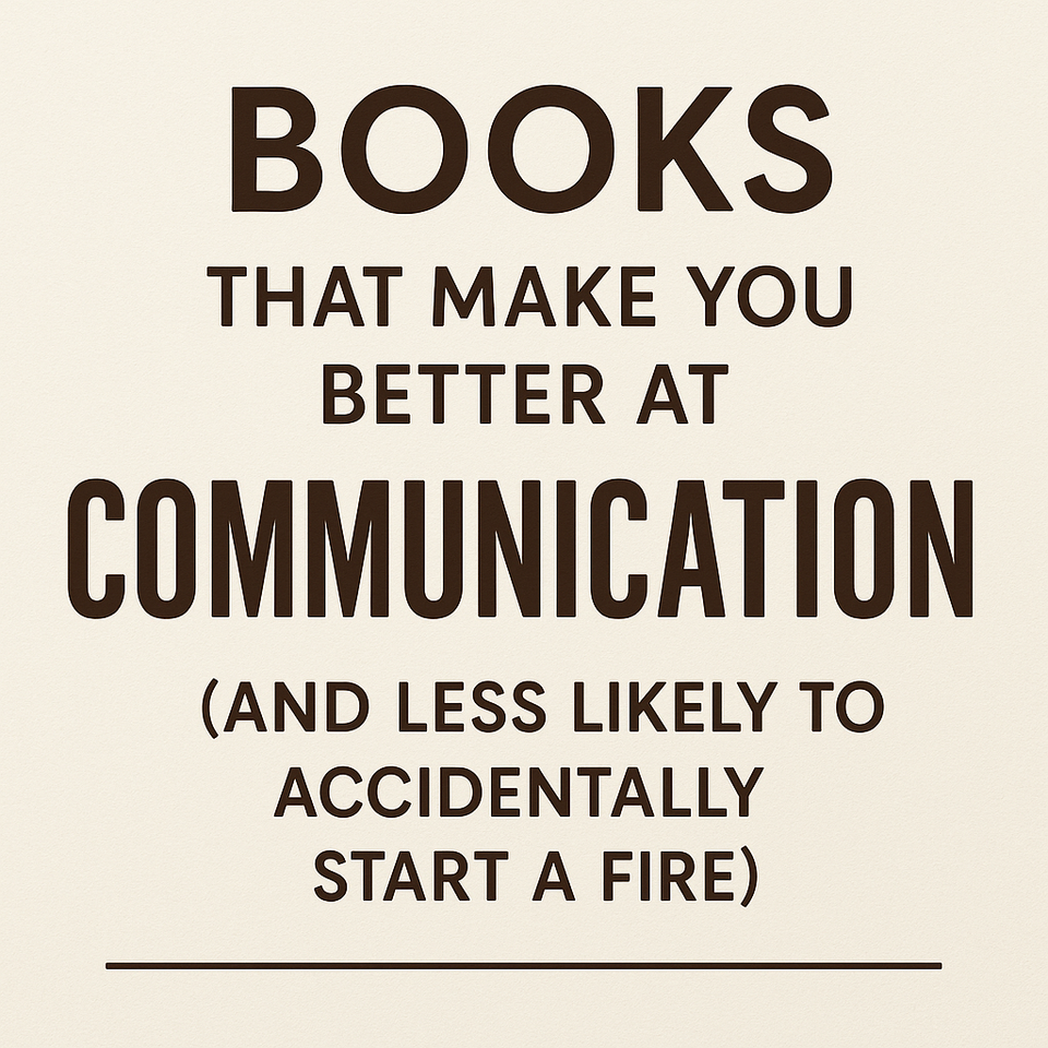 Books That Make You Better at Communication (and Less Likely to Accidentally Start a Fire)